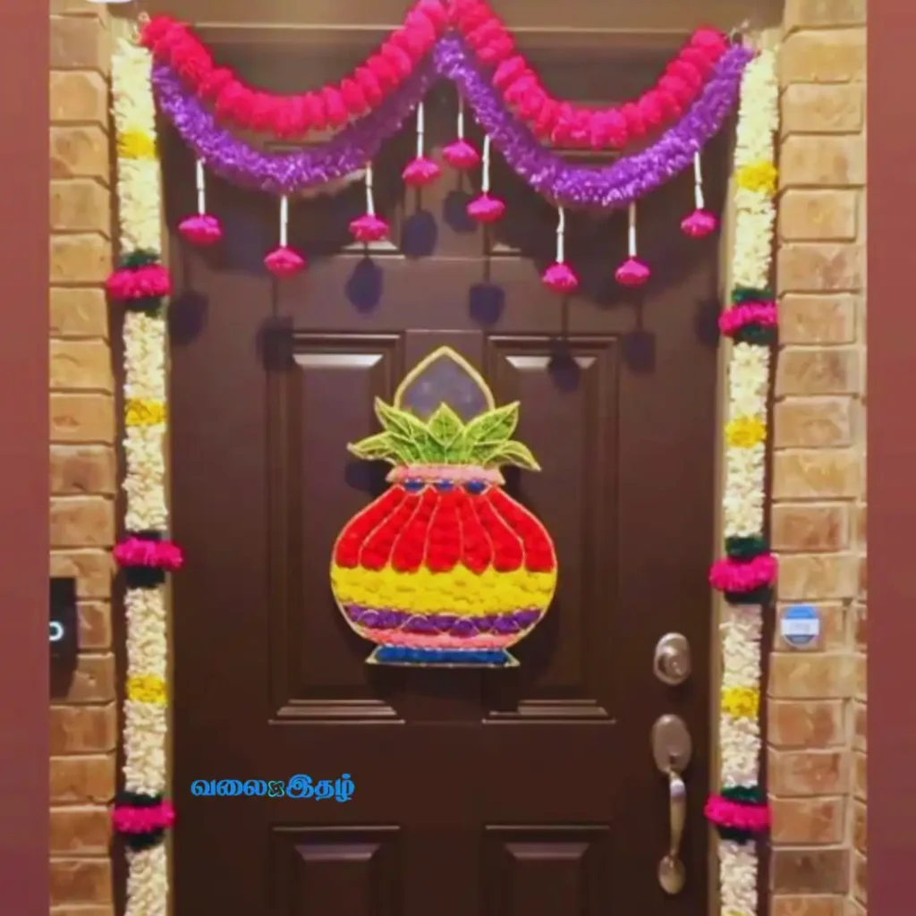Diwali Home Flower Decoration image ideas
