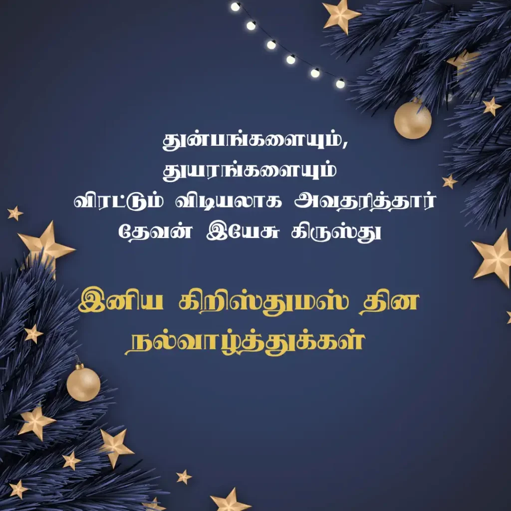 Christmas Wishes in Tamil Images