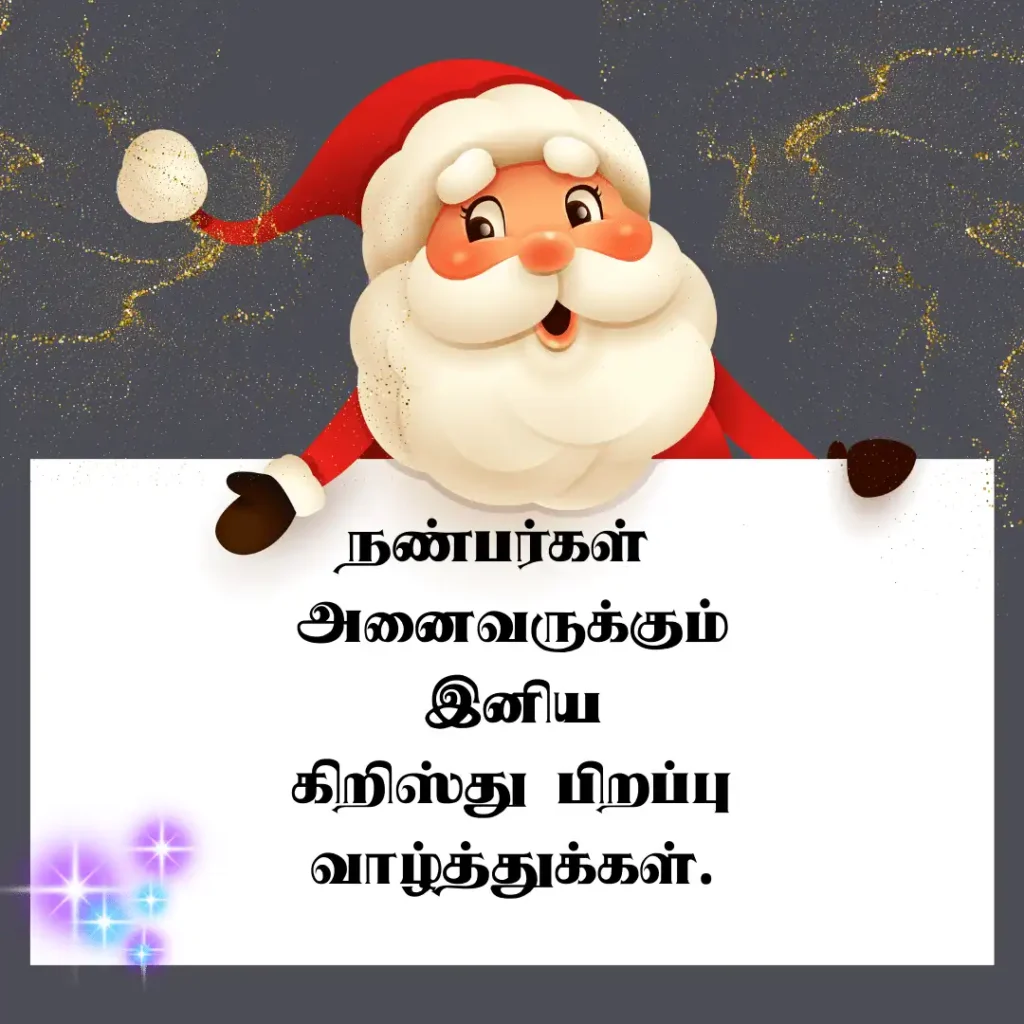 Christmas Wishes in Tamil for Friends