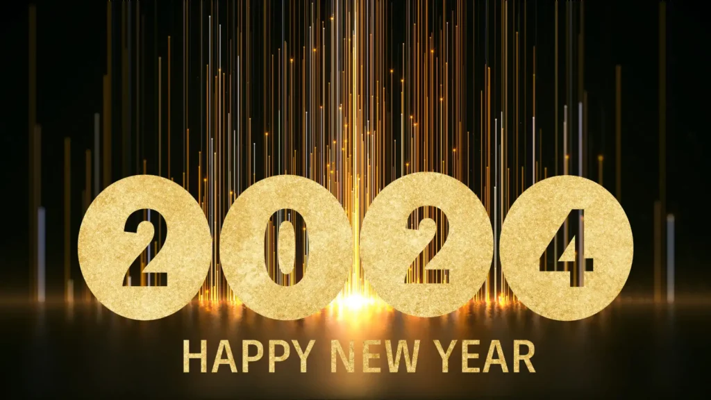 Happy New Year 2024 Wallpaper HD 4k for Mobile