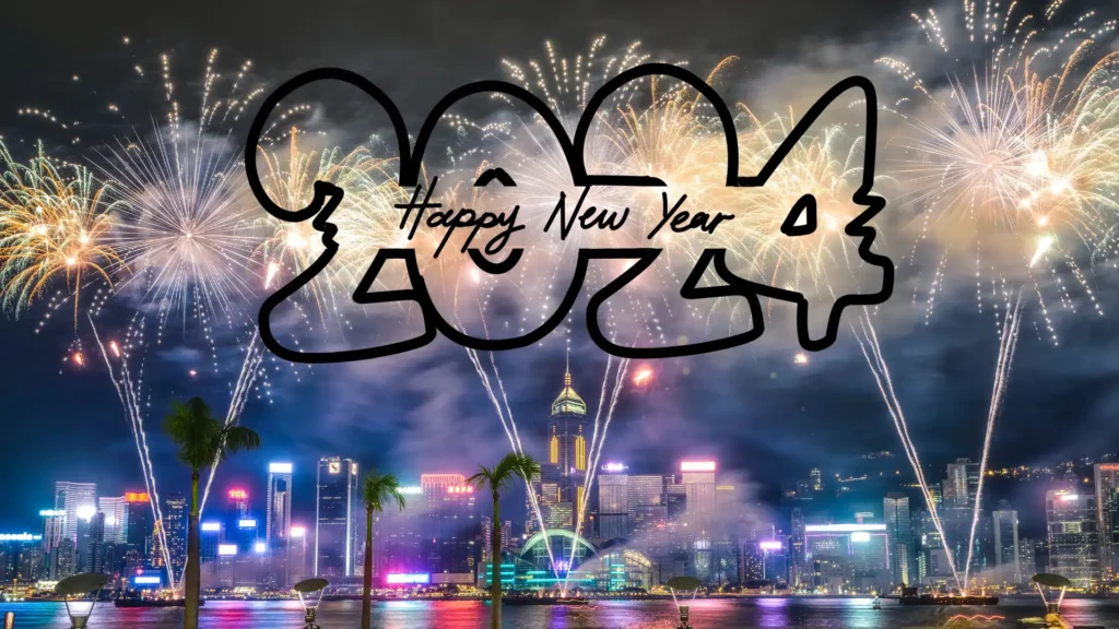 Happy New Year 2024 Wallpaper HD Download