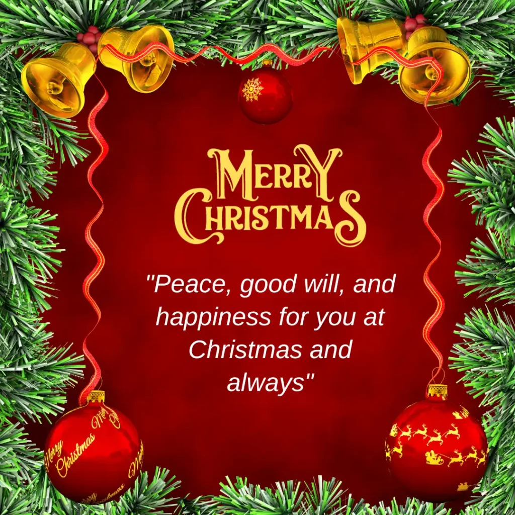 Merry Christmas Message to Friends